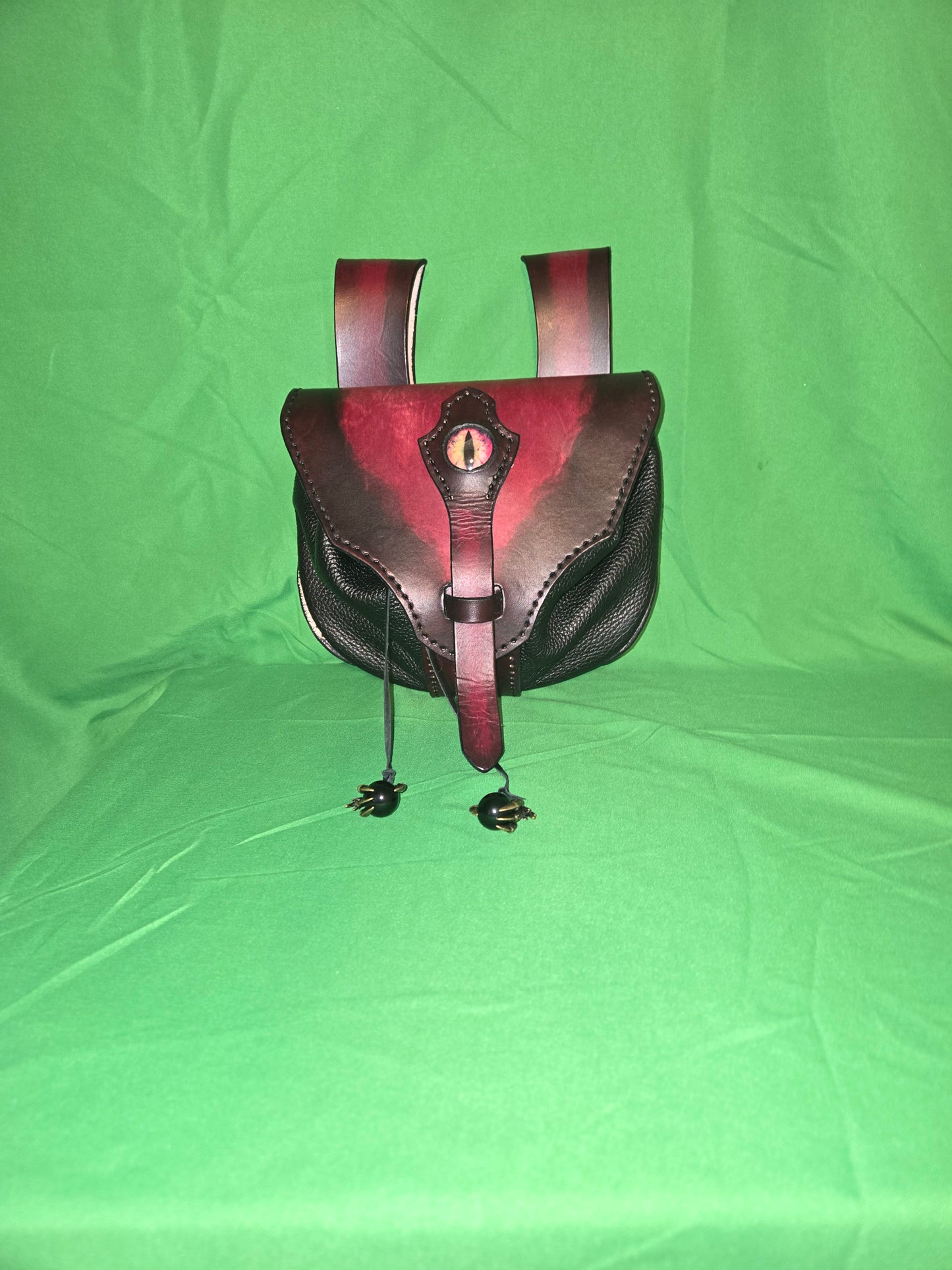 red dragon eye fantasy pouch