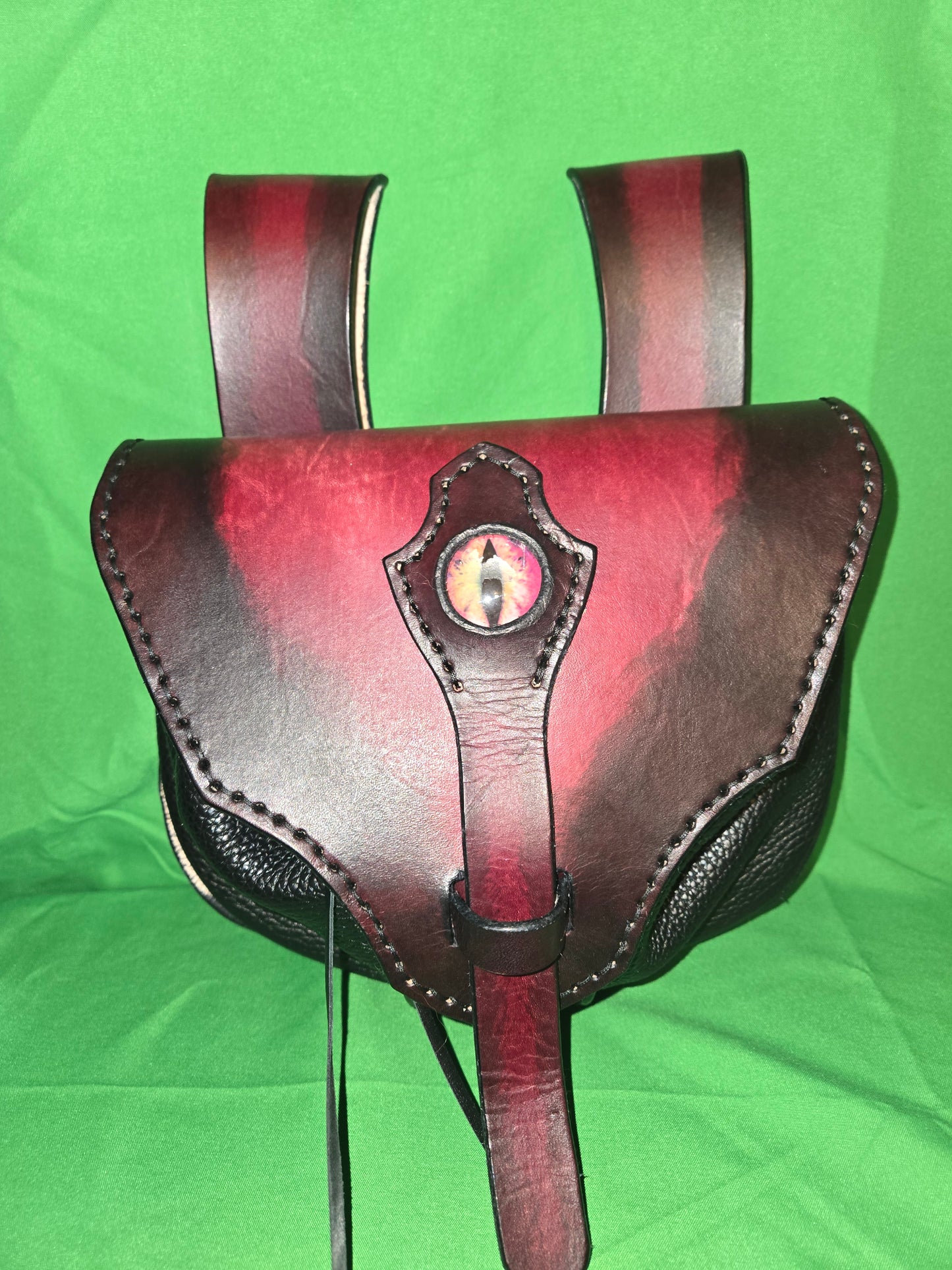 red dragon eye fantasy pouch