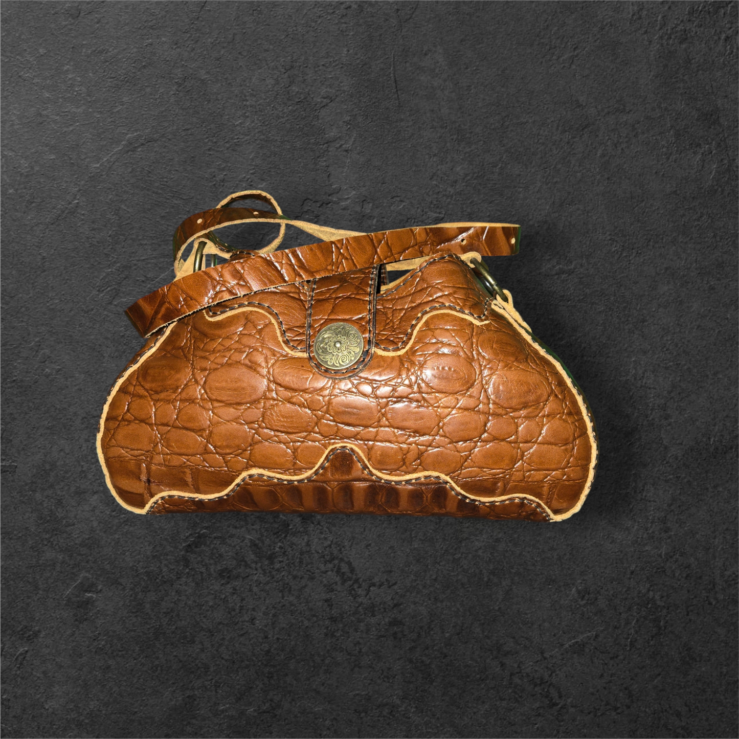 Crocodile Mariposa Purse