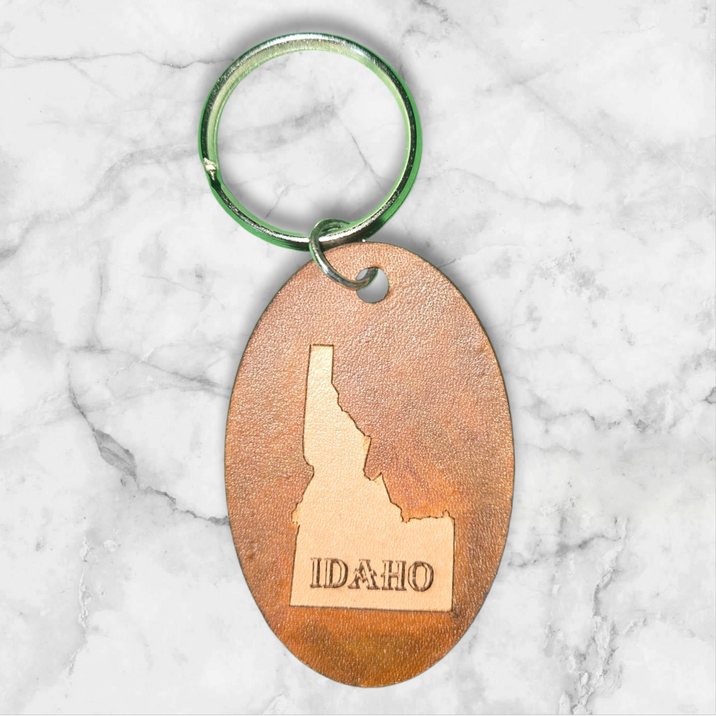 Oval Idaho Keychain