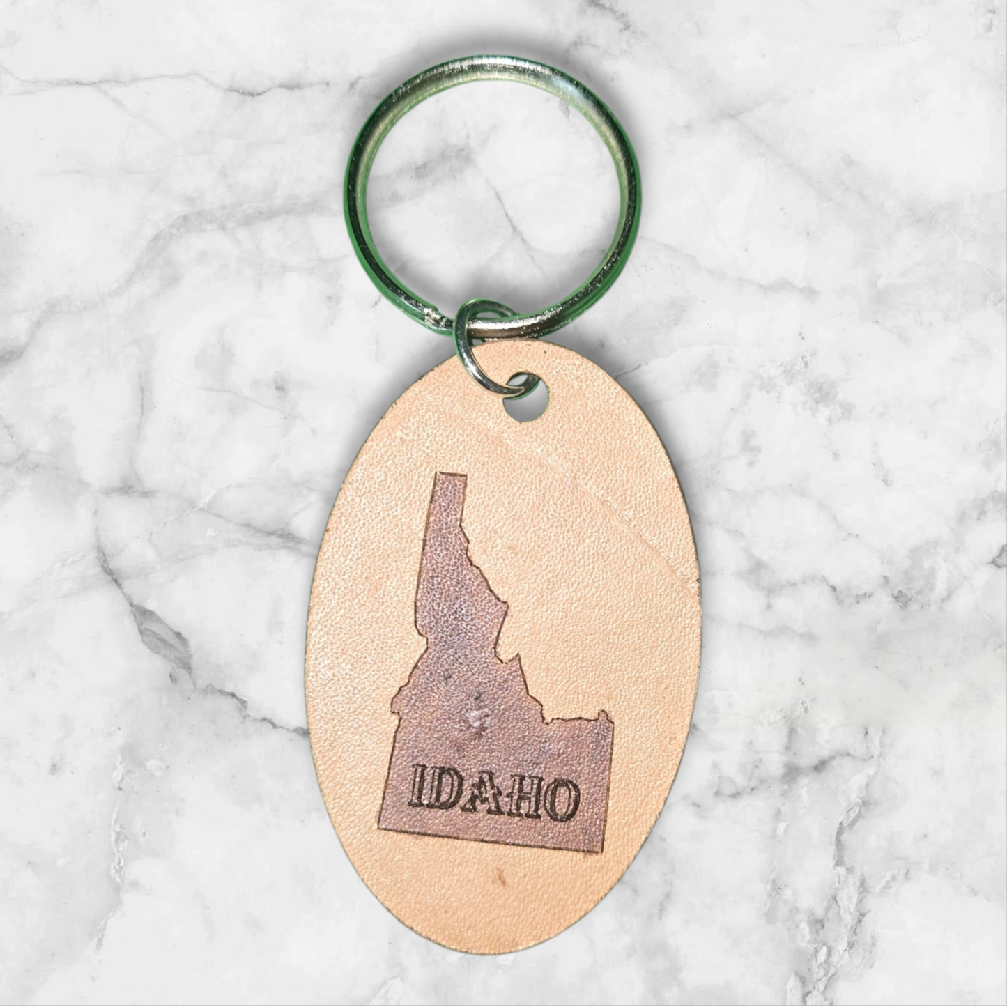 Oval Idaho Keychain
