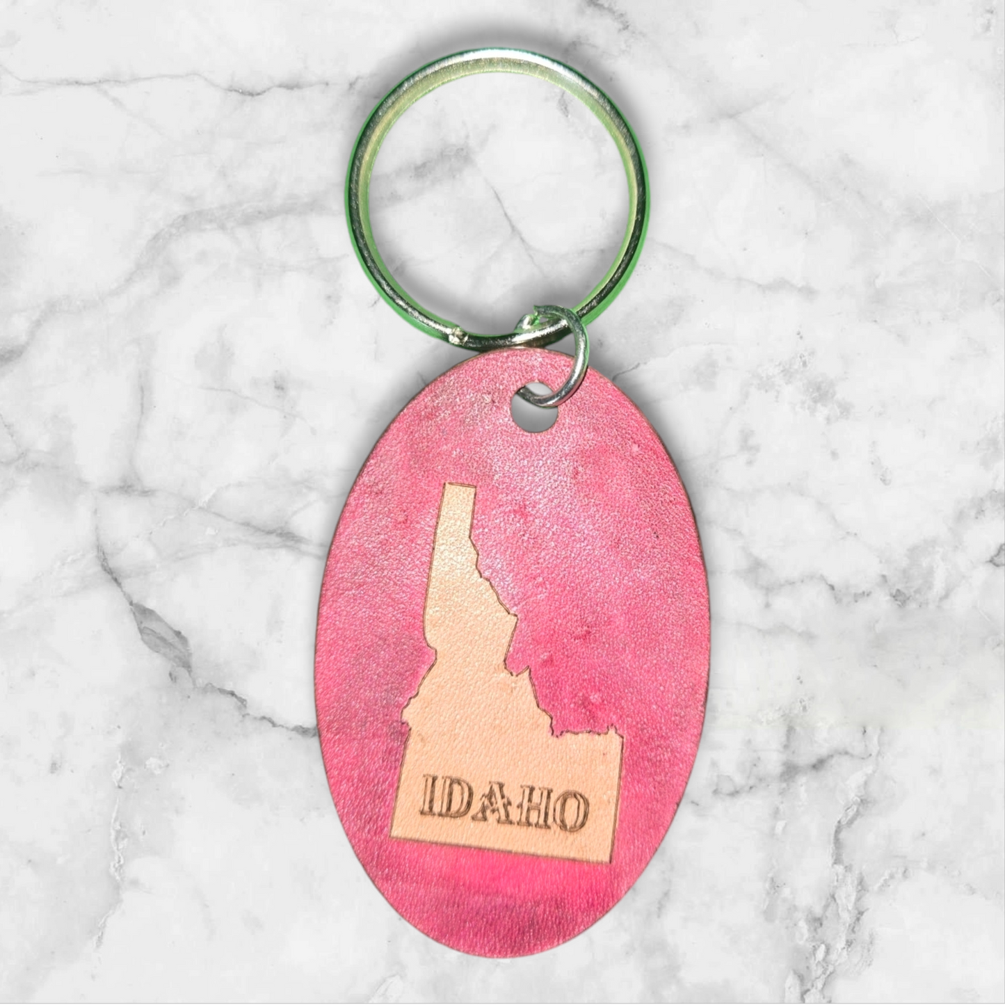 Oval Idaho Keychain