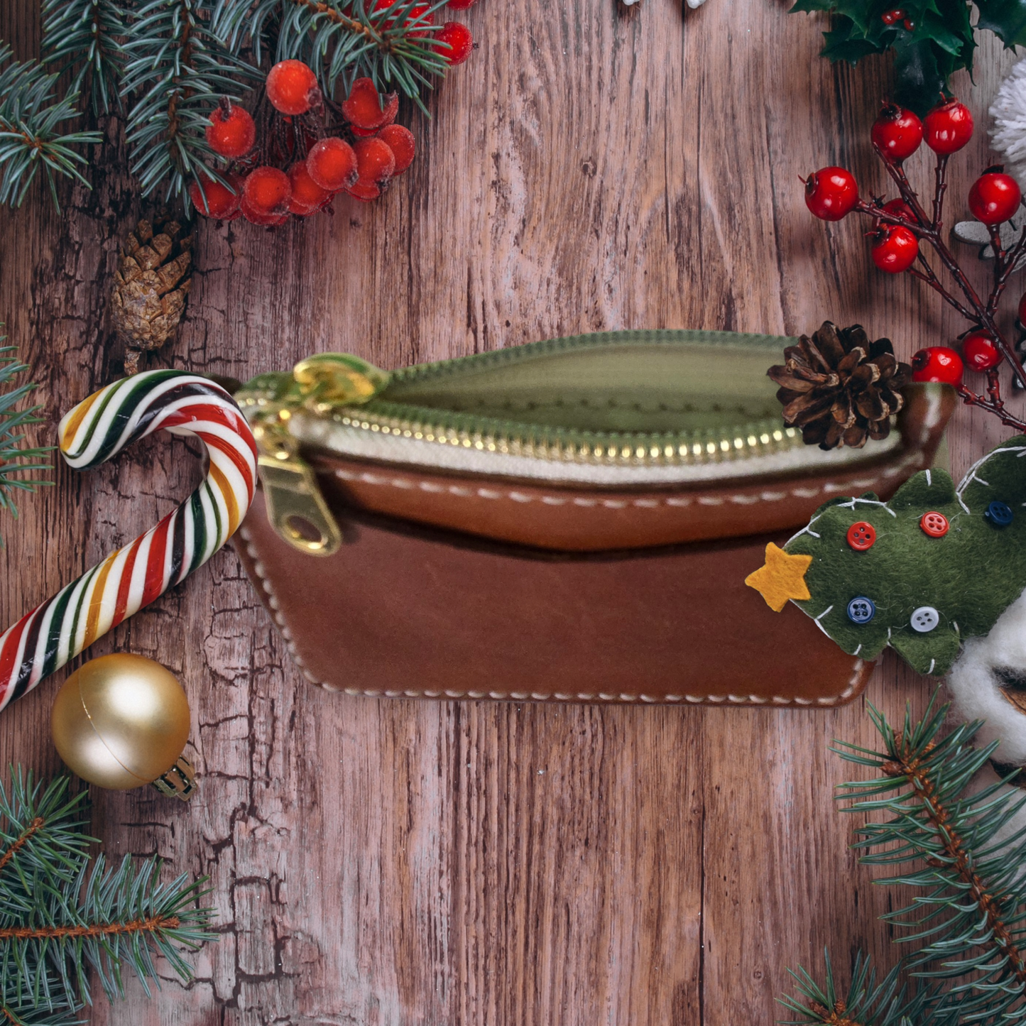 2 Pocket zipper wallet
