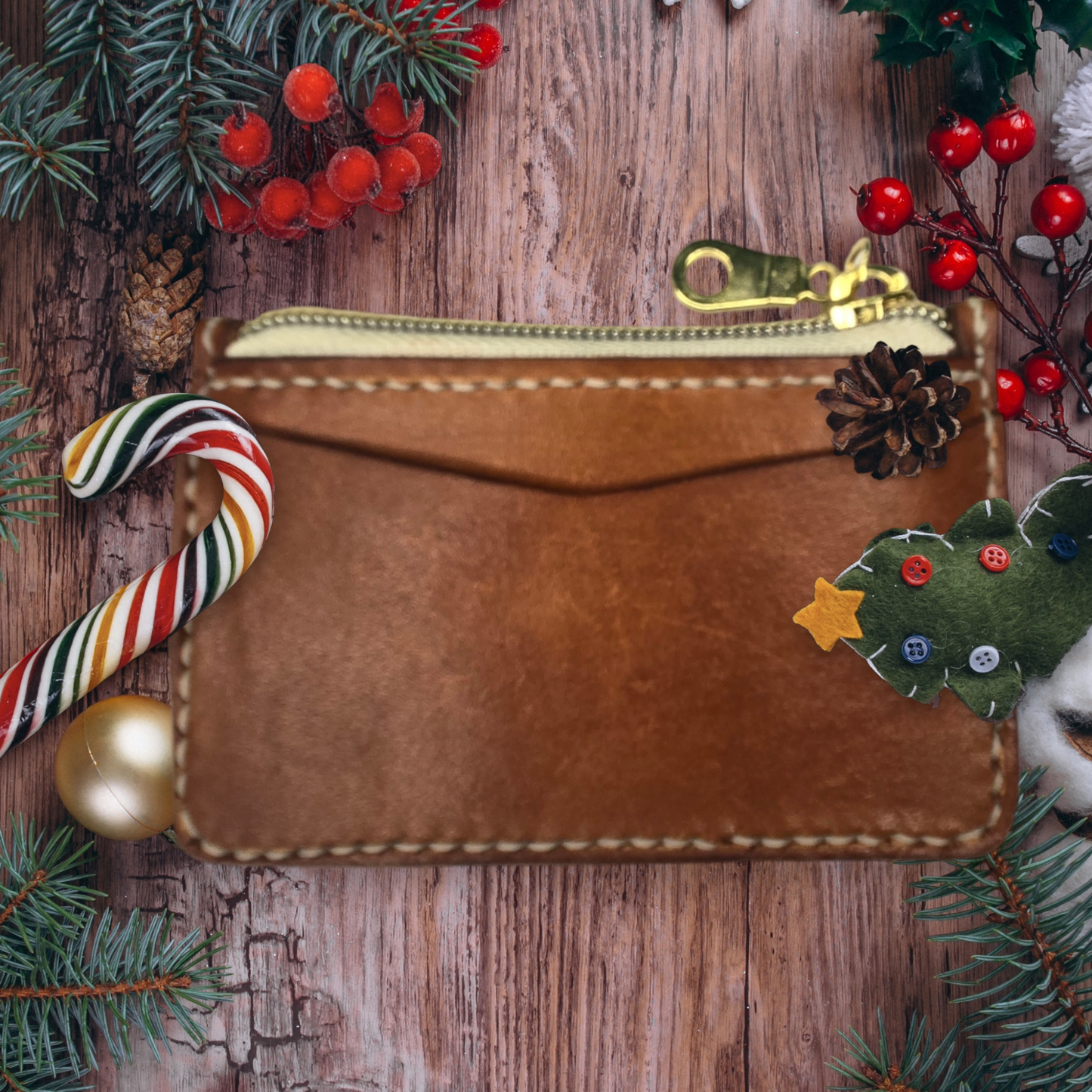 2 Pocket zipper wallet